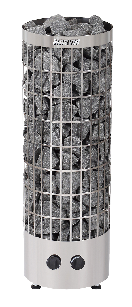 coal inside harvia holder for sauna heating