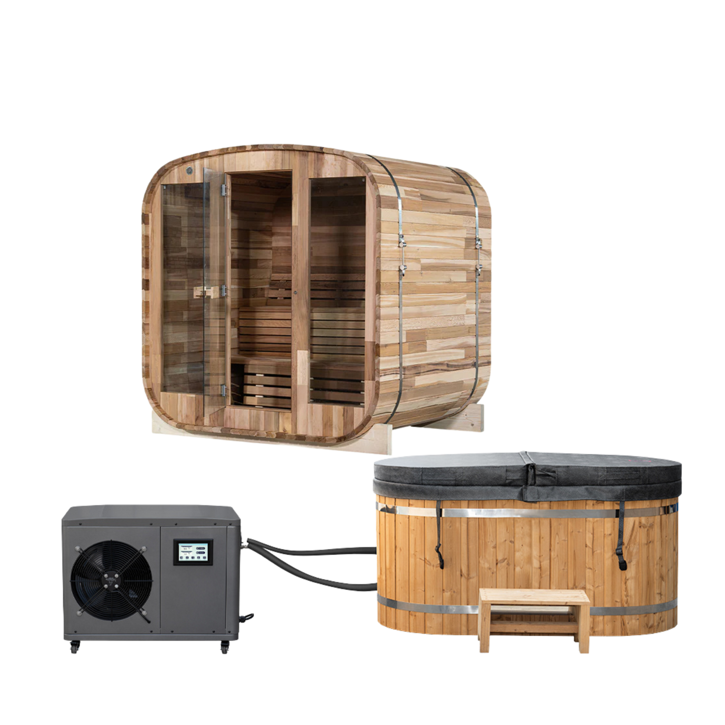 The Anu Electric Sauna + Tomas Ice Bath - Contrast Therapy Bundle