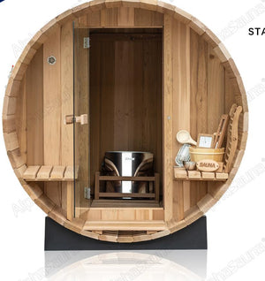 The Alpo Barrel Sauna (6 Person Electric with Window)