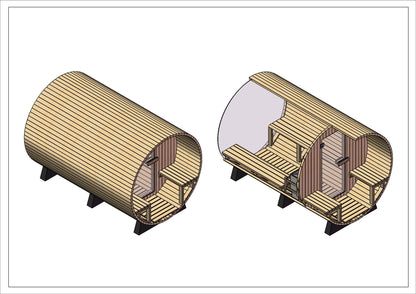 The Alpo Barrel Cedar Sauna - Normally $9,800 - Now $8,800
