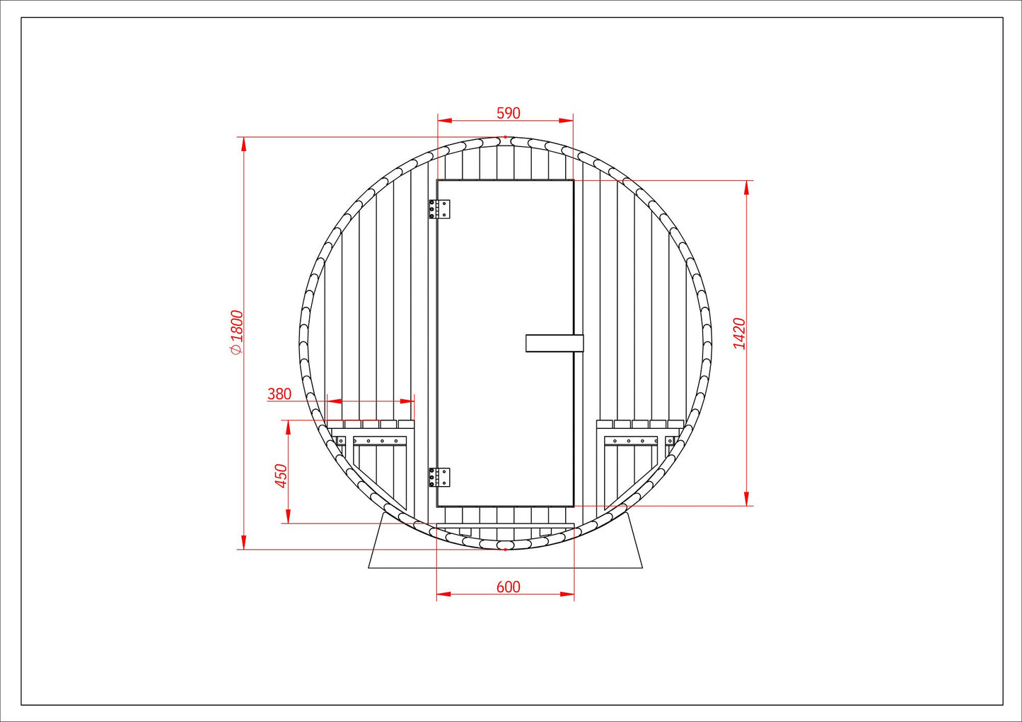 The Alpo Barrel Cedar Sauna - Normally $9,800 - Now $8,800