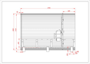 The Alpo Barrel Cedar Sauna (6 Person Electric with Clear Glass Window) Special $8800 Save $2000