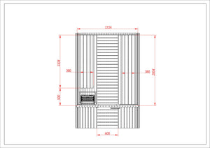 The Alpo Barrel Cedar Sauna (6 Person Electric with Clear Glass Window) Special $8800 Save $2000