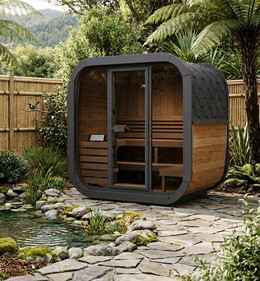 The Luukas — 6 Person Electric Outdoor Sauna NZ (New Models Arriving October)