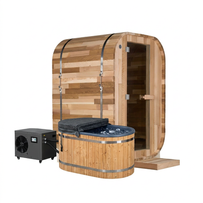 The Minna Electric Sauna + Tomas Ice Bath - Contrast Therapy Bundle