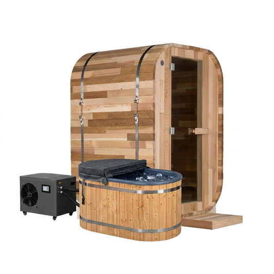 The Minna Electric Sauna + Tomas Ice Bath - Contrast Therapy Bundle