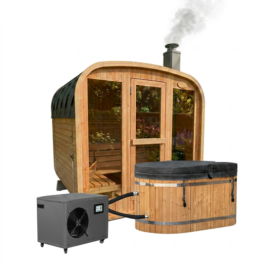 The Anu Wood Sauna + Tomas Ice Bath - Contrast Therapy Bundle