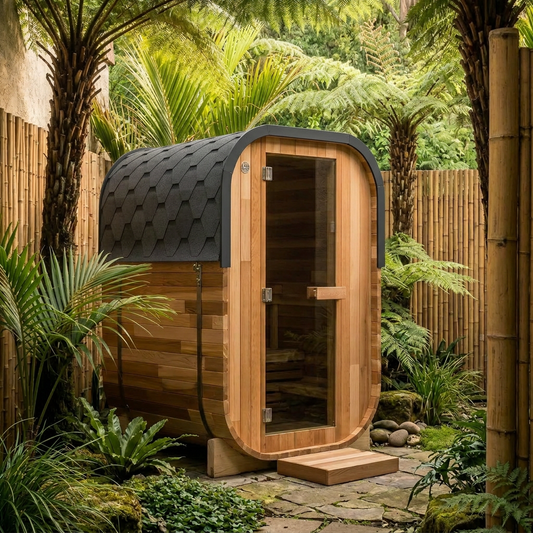 The Minna — Compact 2/3 Person Electric Outdoor Sauna NZ