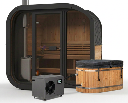 Anu Wood Sauna + Tomas Ice Bath Bundle — Contrast Therapy NZ