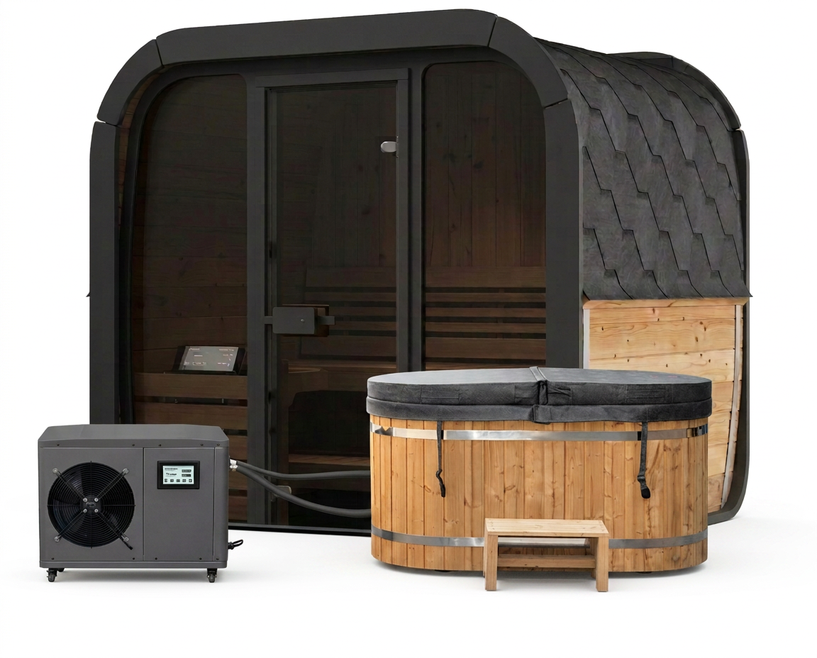 The Niko Electric Sauna + Tomas Ice Bath - Contrast Therapy Bundle