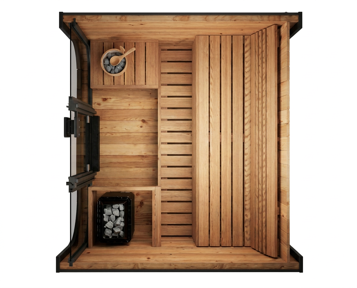 The Luukas — 6 Person Electric Outdoor Sauna NZ (New Models Arriving October)