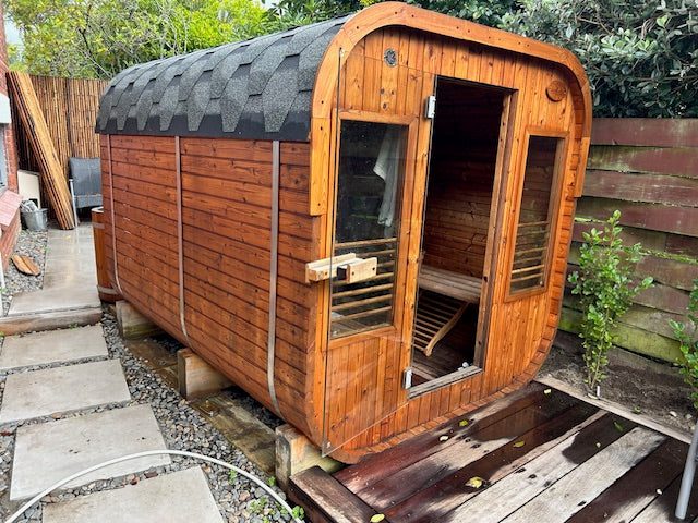 The Maire Outdoor Sauna  - 8 Person wood. Normally $9,900 - Now $8,900.