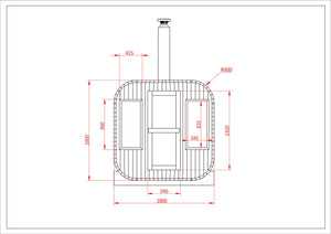 The Luukas Sauna (With Wood Heater)