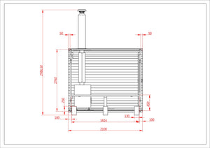 The Luukas Sauna (With Wood Heater)