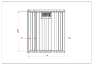 The Luukas Outdoor Sauna 2.1m * 1.8m - 6 Person Sauna