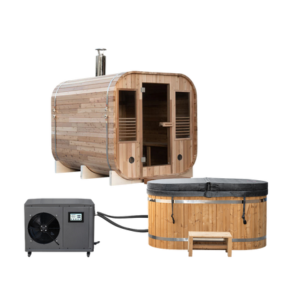 The Maire Wood Sauna + Tomas Ice Bath - Contrast Therapy Bundle