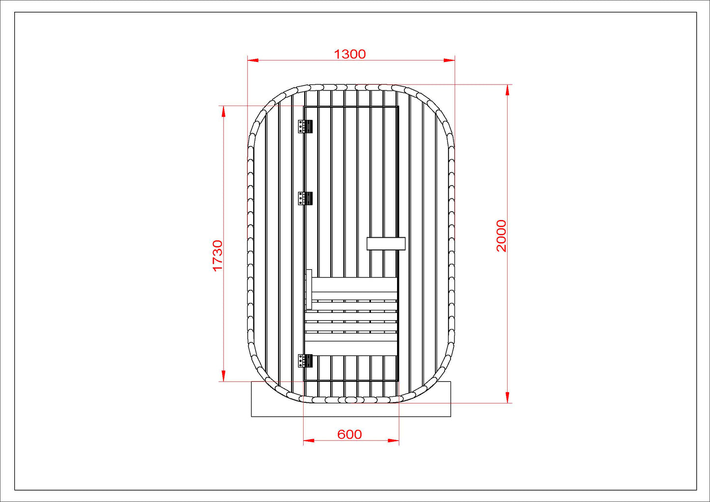 The Minna — Compact 2/3 Person Electric Outdoor Sauna NZ (Arriving July)