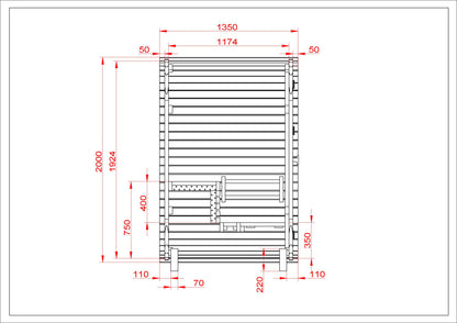 The Minna — Compact 2/3 Person Electric Outdoor Sauna NZ (Arriving July)