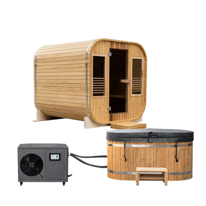 The Niko Electric Sauna + Tomas Ice Bath - Contrast Therapy Bundle
