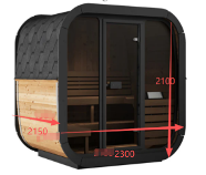 The Luukas — 6 Person Electric Outdoor Sauna NZ (New Models Arriving October)